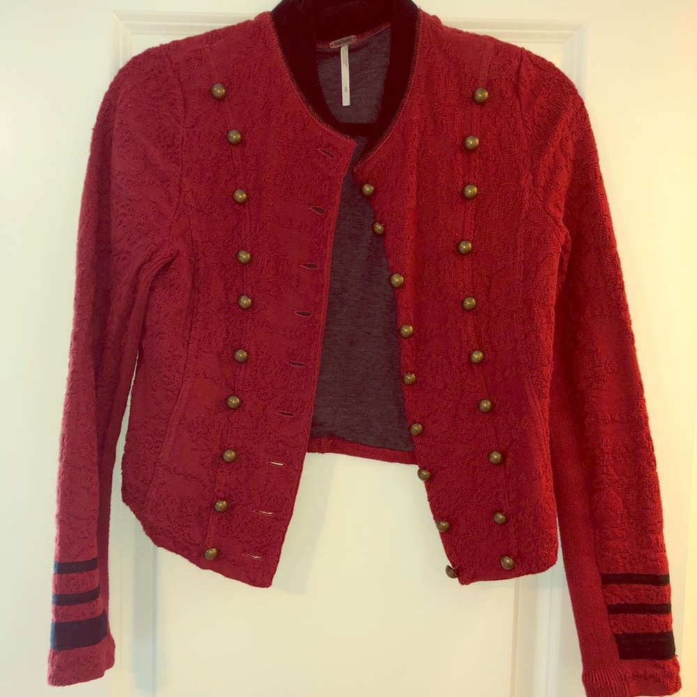 Free People Military Style Blazer